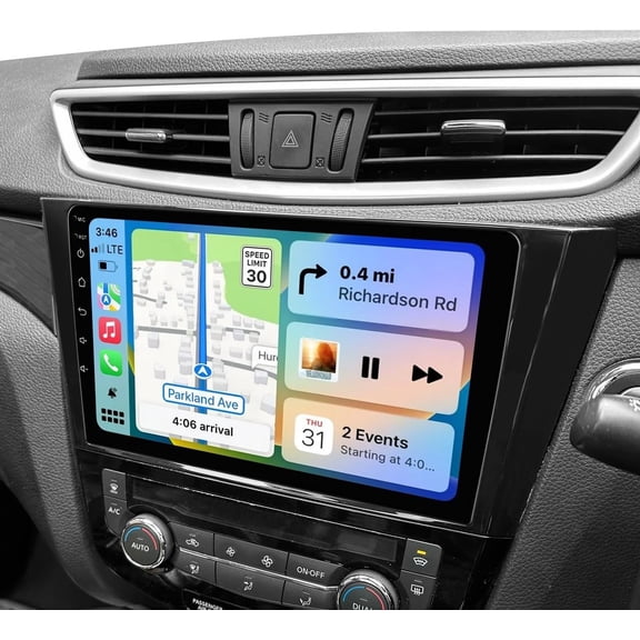 Apple Carplay For Nissan Rogue 2014 2015 2016 2017 Car Stereo Radio Android 15 GPS Navigation+Camera