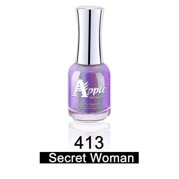 Apple Chrome 5G - Manicure & Pedicure Holographic Regular Nail Polish - #413 Secret Woman