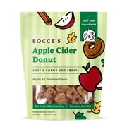 Bocces Bakery Soft & Chewy Apple Cider Donut Soft Treats for Dogs, 5oz Bag