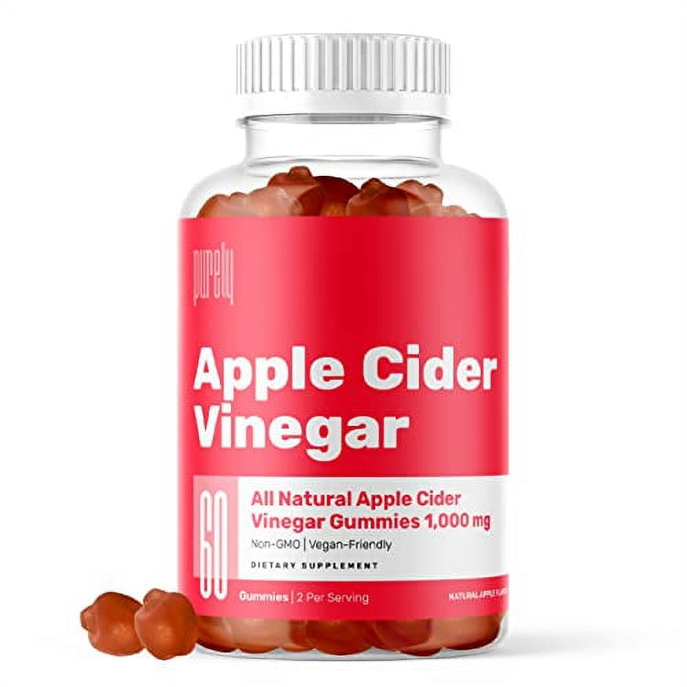 Apple Cider Gummies 1000mg - Made with Apple Cider Vinegar Powder ...