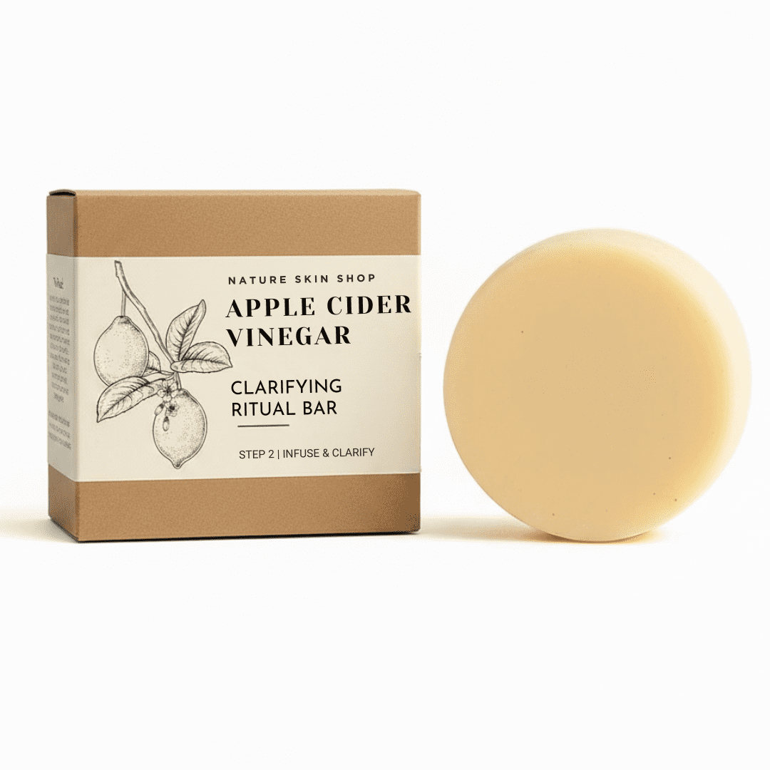 Nature Skin Shop Apple Cider Shampoo Bar – Clarifying Solid Shampoo for Build-Up Removal & Scalp Refresh – 4 oz – Sulfate-Free, Eco-Friendly Hair Cleanser