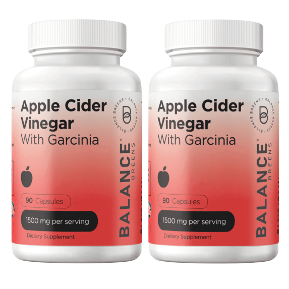 Apple Cider Vinegar Capsules 4-in-1 Formula - with Garcinia, Turmeric & Cayenne - 1500mg, 90 Capsules - Metabolic Support, Gut Health - Non-GMO, Gluten Free Supplement