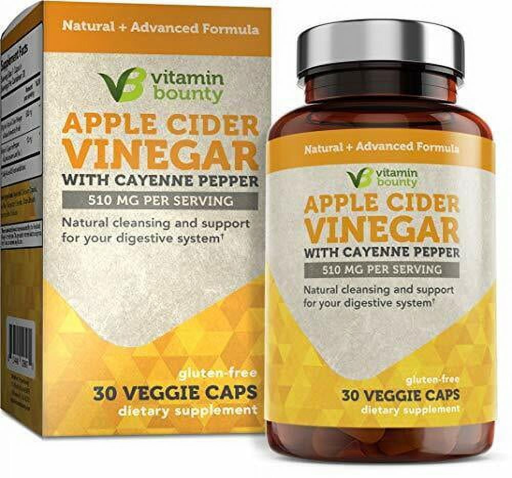 Apple Cider Vinegar Capsules with Cayenne Pepper ACV with The Mother