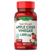 Nature's Truth Triple Strength Apple Cider Vinegar, 1,200 mg, 60 Quick Release Capsules (600 mg per Capsule)