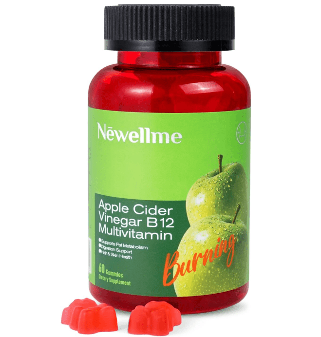Apple Cider Vinegar Gummies Dietary Supplement, ACV Natural Supplement, 60 Count