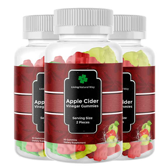 Apple Cider Vinegar Gummies Weight Loss Supplement | Natural Detox Fat Burner Diet Pills Support Immune System, Blood Sugar Regulation Boost Hair & Skin for Men and Women 30 Capsules (3 Pack)