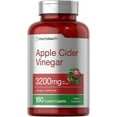thumbnail image 1 of Apple Cider Vinegar Pills 3200mg | 180 Vegetarian Caplets | for Men and Women | by Horbaach, 1 of 7