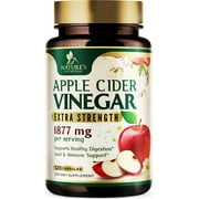 Apple Cider Vinegar Capsules 1877mg per Serving - Extra Strength Detox & Cleanse with Vitamin D & Zinc - Premium ACV, Joint Natural Digestion & Immune Support - Vegetarian Supplement - 120 Capsules