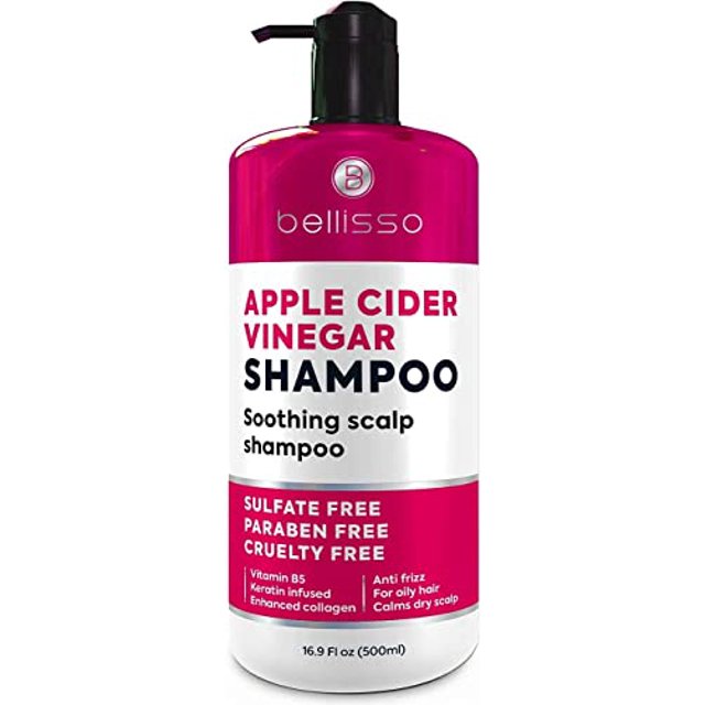 Apple Cider Vinegar Shampoo Sulfate Paraben and Silicon Free Anti