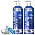 thumbnail image 1 of Apple Cider Vinegar Shampoo and Conditioner Set | Deep Cleansing, Frizz Control, Shine Restoration & Scalp Care, 1 of 7