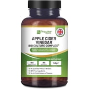 Apple Cider Vinegar with Bio Cultures Complex 1300mg - 180 Capsules I Made in UK by Prowise Healthcare