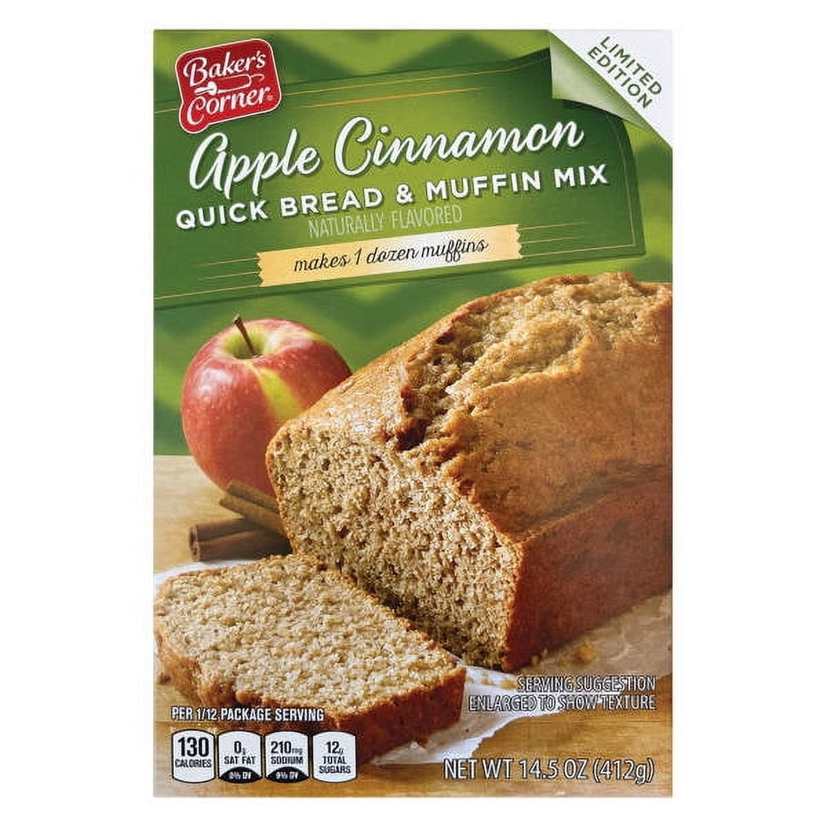 Apple Cinnamon Quick Bread Mix, 14.5 oz- Pack of 3 - Walmart.com