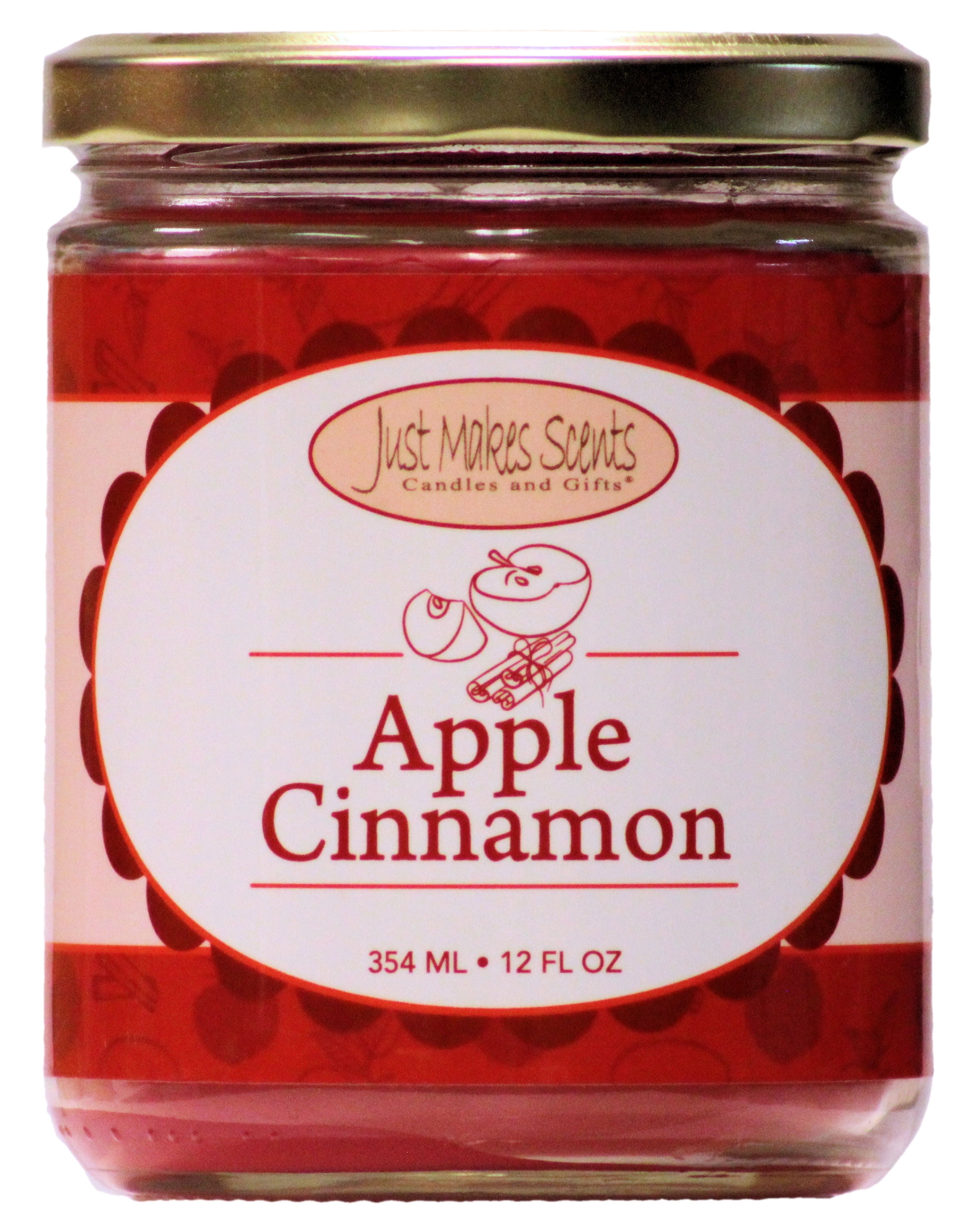 Apple Cinnamon Salsa Jar Candle 12oz- Just Makes Scents Candles & Gifts