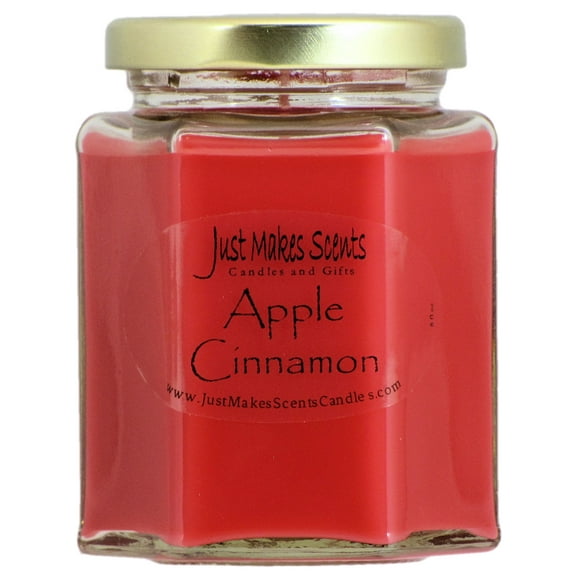 Apple Cinnamon Scented Soy Candle - Just Makes Scents