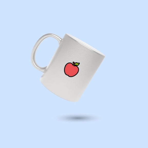 Apple Coffee Mug, Apple Pernalized Mug, Cute Apple Coffee Cup, Apple Icon Mug, Gift Him, Gift Her, Co-worker Gift.
