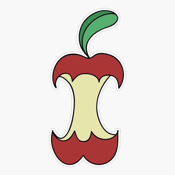 Apple Core Er, Phone Decal Water Bottle Stickers Car Decals, Funny Birthday Gift
