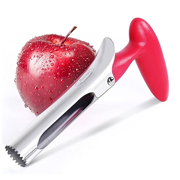 Apple Corer Tool Stainless Steel Fruit Core Remover Sharp Serrated Blade Cupcake Hole Puncher Pear Bell Pepper Pit Separator Metal Kitchen Gadget Home