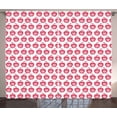 Ambesonne Fruits Curtains 2 Panel Set, Doodle Pink Girls Pattern, 108 ...