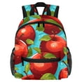 thumbnail image 1 of Apple Cute Adjustable Shoulder Strap Backpack with Large Capacity, Printed Design, Lightweight, 1 of 6