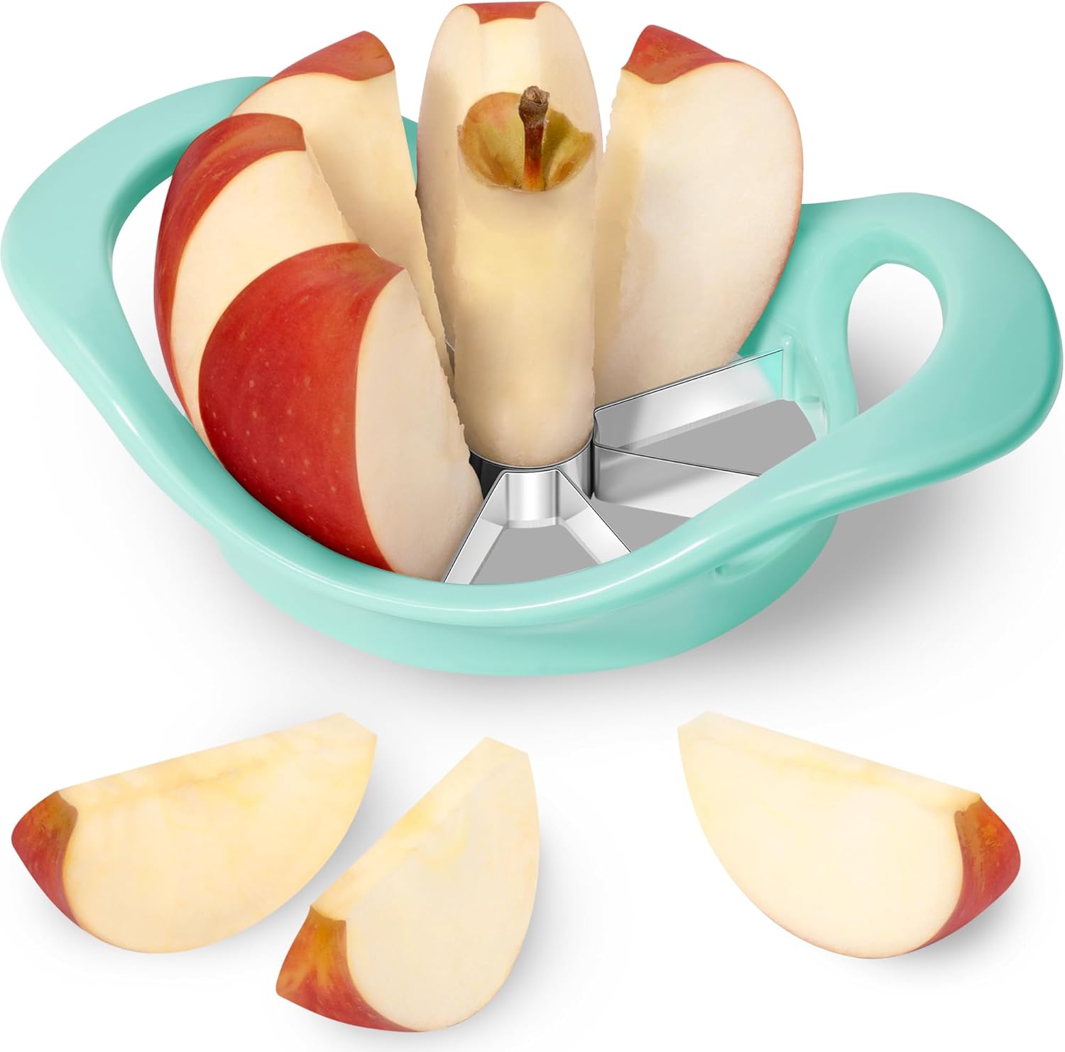 Apple Cutter 8 Slices, 8 Blade Apple Slicer and Corer, Apple Corer Tool ...