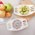 thumbnail image 1 of Apple Cutter Fruit Slicer,Multipurpose Apple Corer Divider One Press Quick Cutting Tool,Sharp Blade Easy Clean Safe Design,Efficient Fruit Prep Tool for Home Kitchen Daily Cooking Party Use-White, 1 of 6