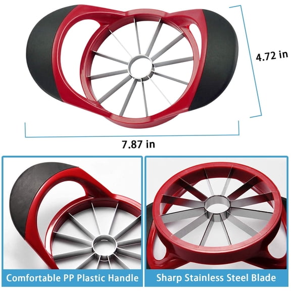 Apple Cutter Slicer & Corer Kit - 12-Blade Apple Slicer & Corer, Includes 3 Premium Stainless Steel Fruit Forks$$Home Decor, Kitchen, & Other