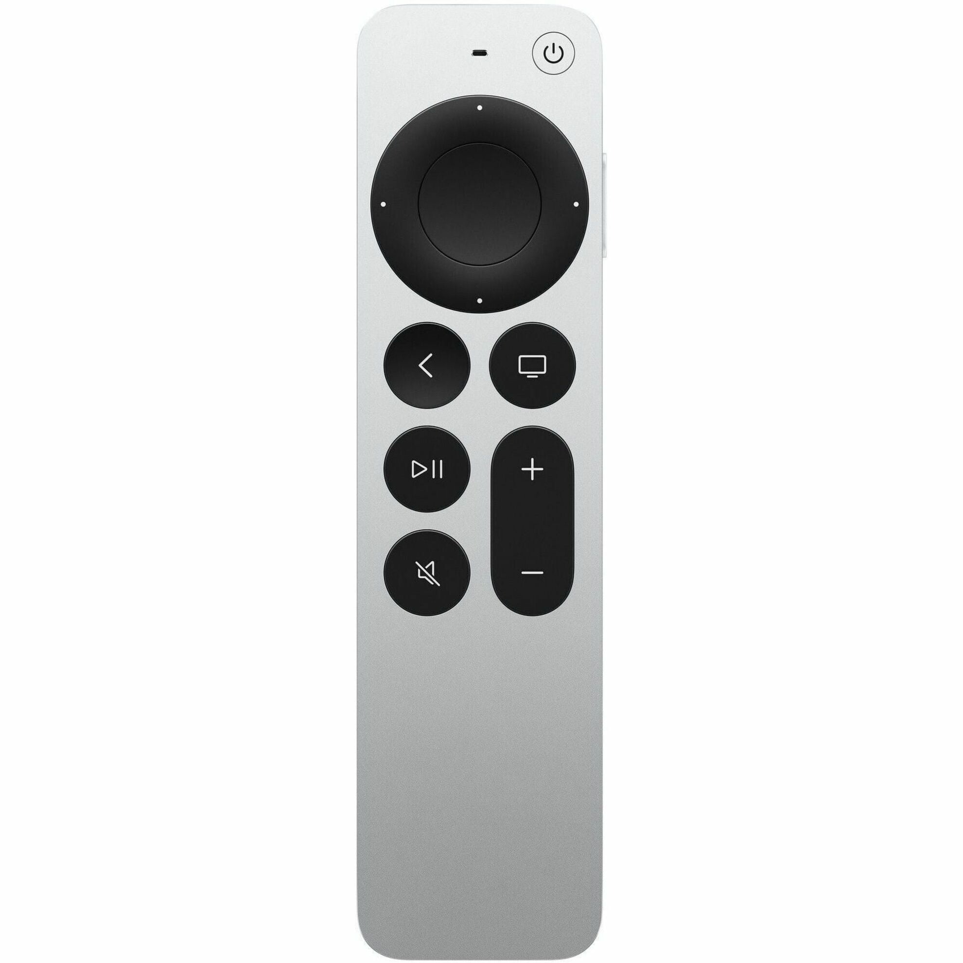Silver Bluetooth Siri Remote with Touchpad and Voice Control