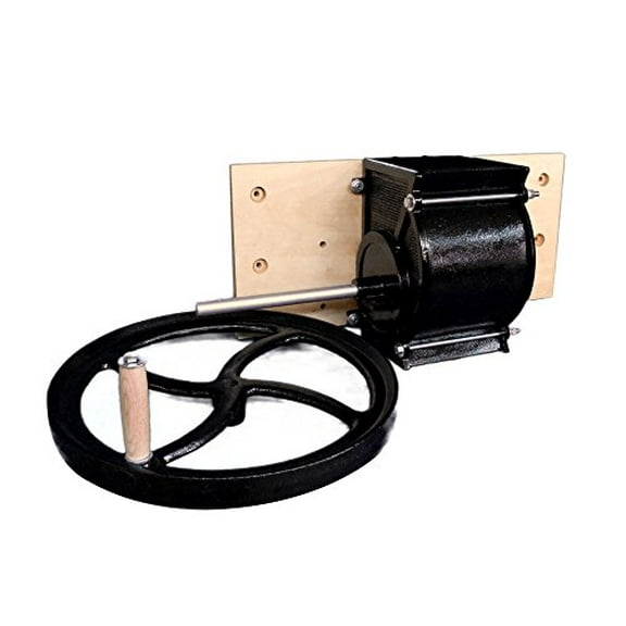 Apple Eater Grinder on Backboard with 18-pound Flywheel