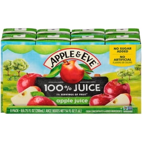 Apple & Eve 100% Apple Juice, 6.75 fl oz, 8 Count