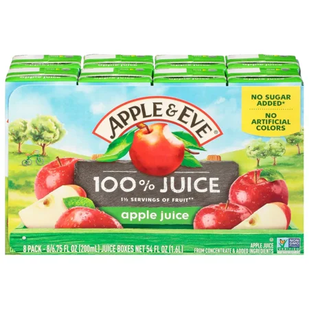 Apple & Eve Apple Fruit Juice - 8pk/6.75 fl oz