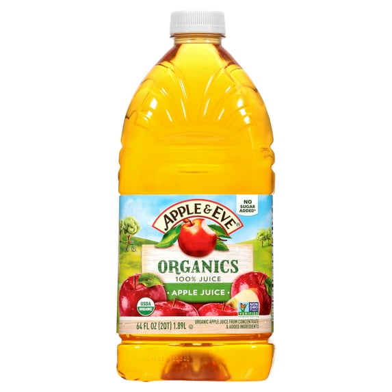 Apple & Eve Organics Apple 100% Juice, 64 fl oz Bottle