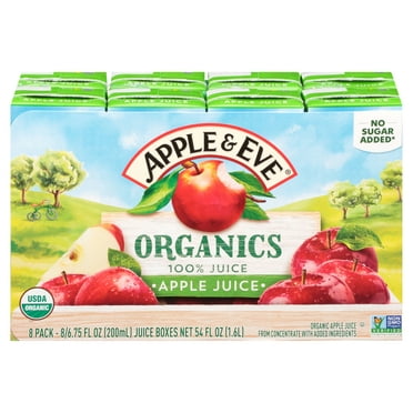 Apple & Eve Organics, Apple Juice, 6.75 Fluid-oz, 8 Count