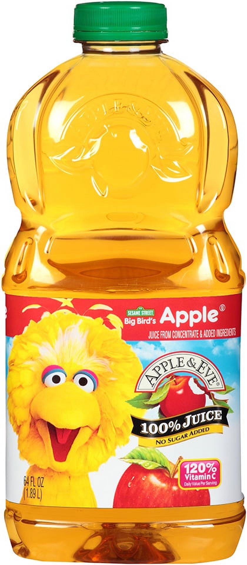 Apple & Eve Sesame Street Big Bird's 100 Apple Juice, 64 Fl. Oz