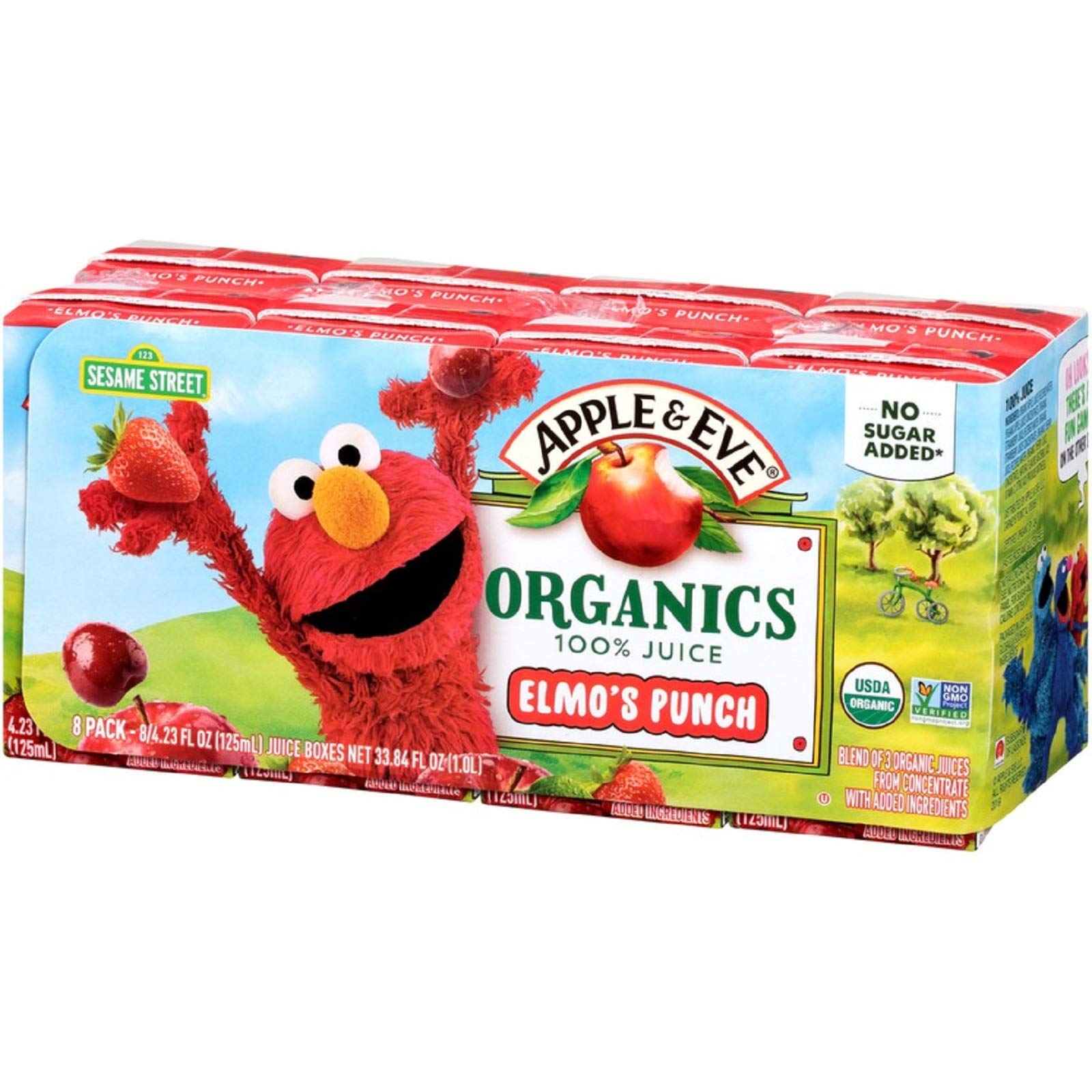 Apple & Eve Sesame Street Organics, Elmo,S Punch, 4.23 FluidOz, 40