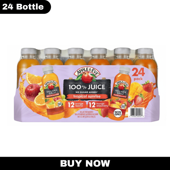 Apple & Eve Tropical Sunrise 100% Juice Variety Pack, 10 fl oz Bottles