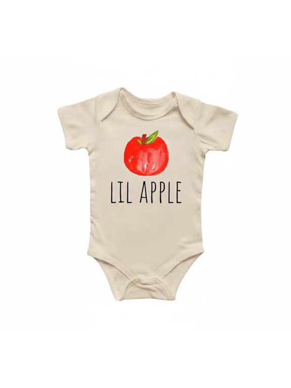 Apple Fall Autumn Newborn Baby Bodysuit