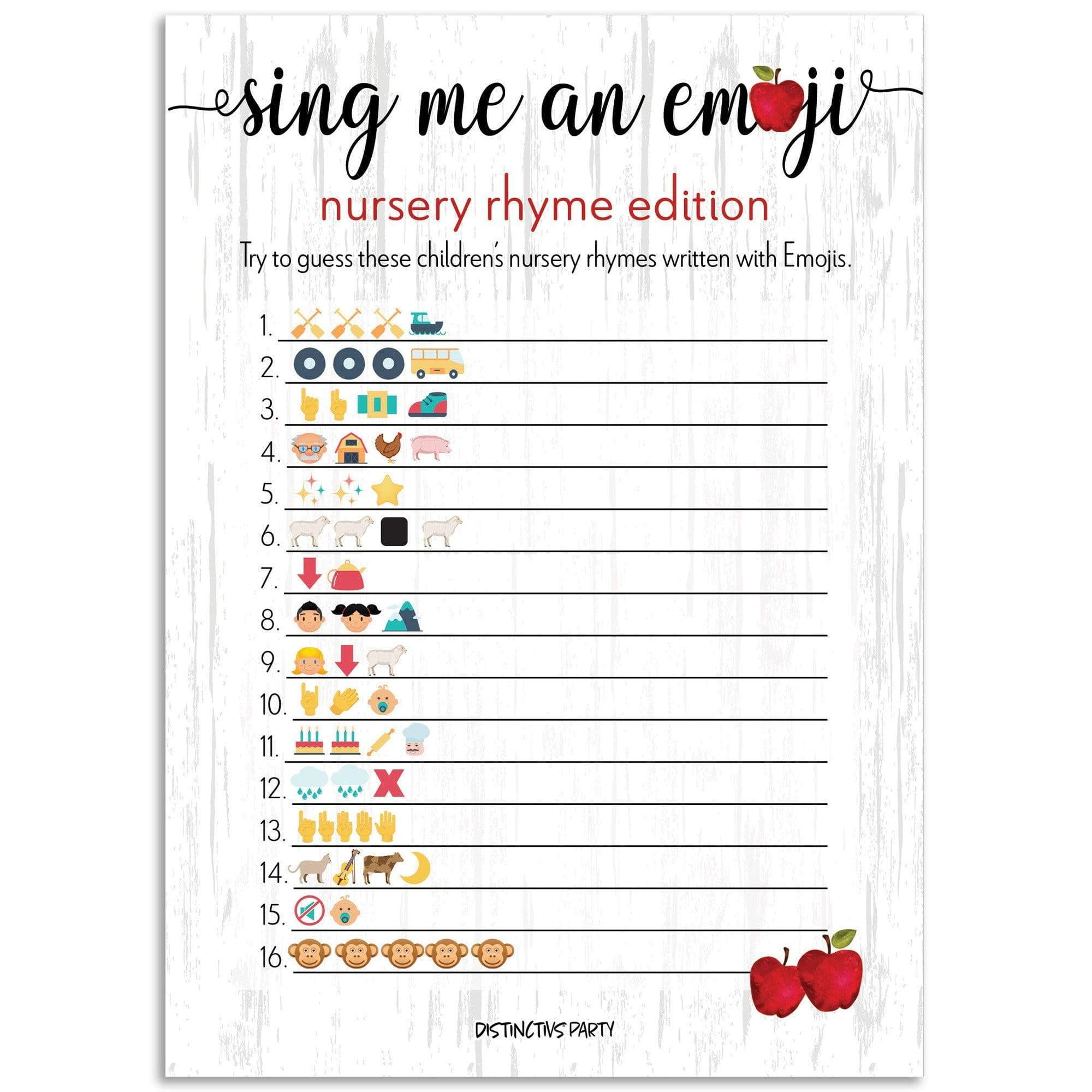 Emoji baby clearance shower game answers