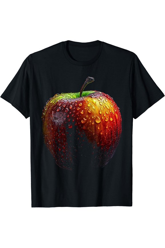 Apple Fruit Art Graphic Motif Apple T-Shirt