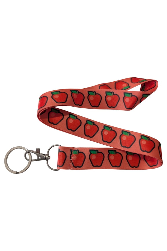 Apple Fruit Red Keychain Lanyard