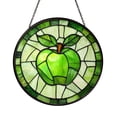 Apple Fruit Stained Glass Window Suncatcher Crisp Green Kitchen Decor apple-fruit-stained-glass-window-suncatcher-crisp-green-kitchen-decor
