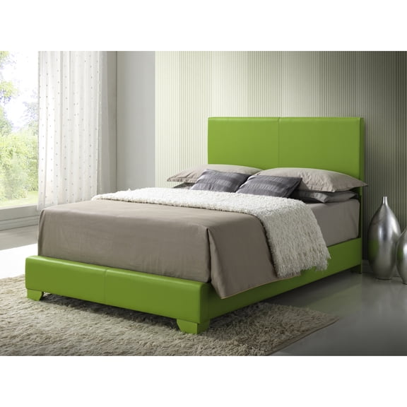 Apple Full Bed G1807 - 47"h X 57"w 81"d, Pu Leather, Decorates Bedroom Well Size Beautifies Space