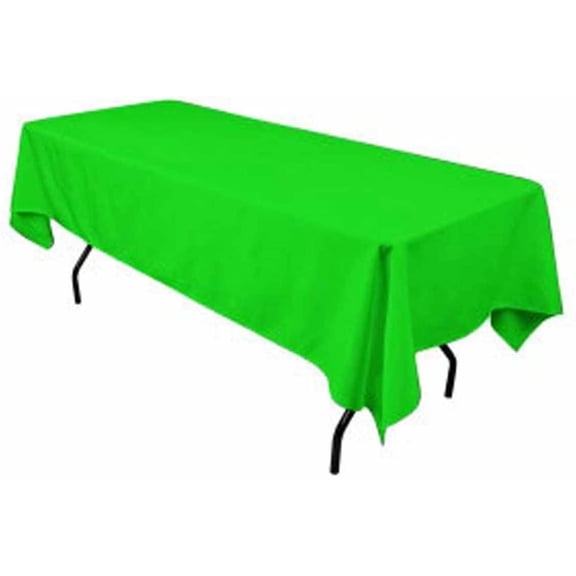 Valentina Textile Inc Apple Green Rectangular Tablecloth, 60 x 108 Inches, Polyester