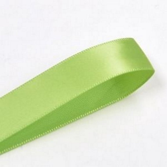 Apple Green Double Faced Satin Ribbon - 3/8in. Wide - 100 Yards