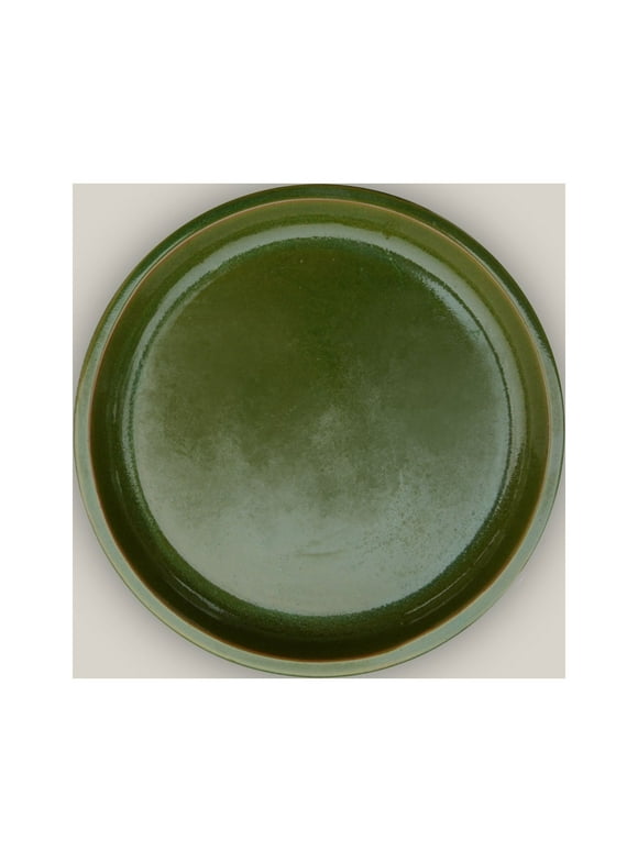 Apple Green Round Ceramic Saucer - FREE SHIPPING