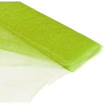 Apple Green Tulle Glitter Fabric Bolt 54" Wide x 10 Yards (30 ft) for Wedding, Party & Event Decorations – Valentina Textiles Inc