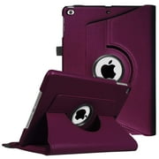 KUTECK Apple IPad 2 A1395 / A1396 / A1397 Tablet PU Leather Folio 360 Degree Rotating Stand Case Cover Purple