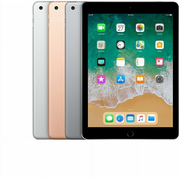 Restored Apple Ipad 6th Gen. - 9.7" Apple A10 Fusion Quad-Core 32GB/128GB Storage - LTE (Refurbished)