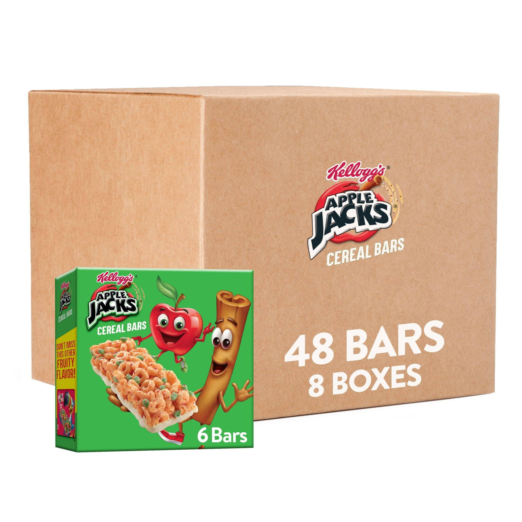 Apple Jacks Cereal Bars, Breakfast Snacks, Kids Snacks, Original (8