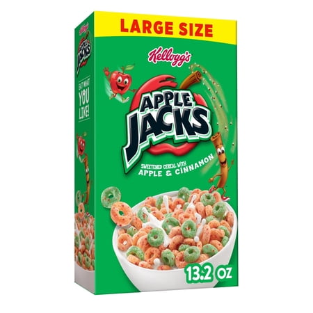 Kellogg's Apple Jacks Cold Breakfast Cereal (Pack of 8)