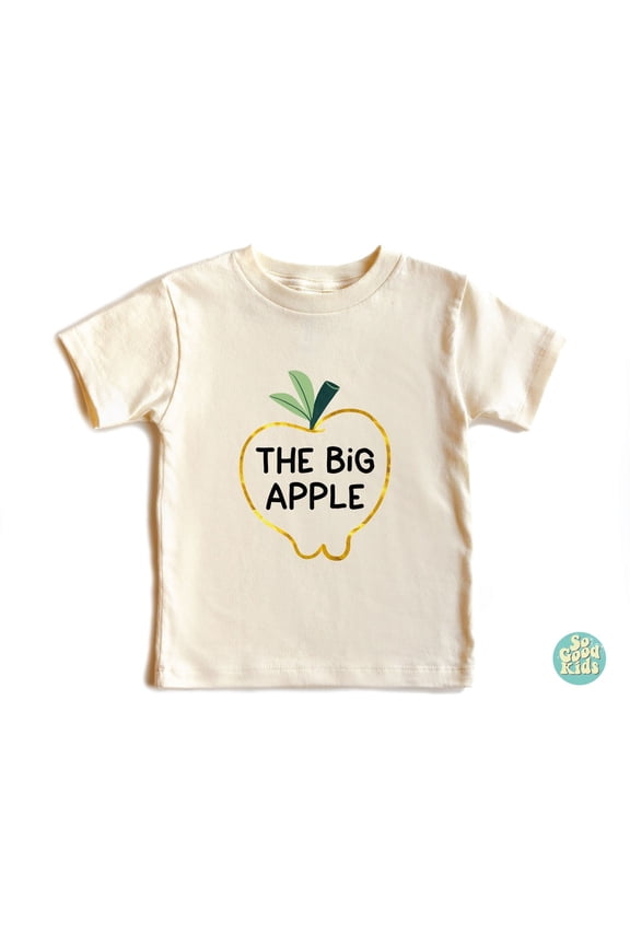Apple Kids Shirt, The Big Apple Shirt, City Kids Shirt, Toddler Shirt, Newborn Gift Shirt, Cute Fruit Shirt, Aesthetic Shirts, New Born, Baby Shower Gift, New Parents Gift